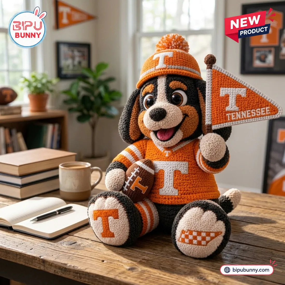 Tennessee Volunteers Mascot Crocheted Plush Doll Tennessee Volunteers Mascot Crocheted Plush Doll