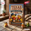 Texas Cowboy Rubber Duck Advent Calendar 2026 box with two duck illustrations in western gear on a rustic wooden table.