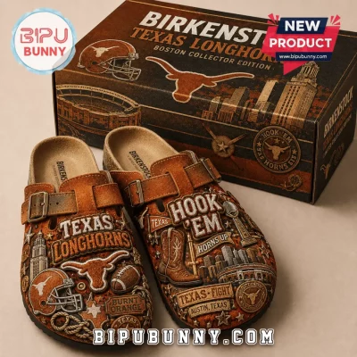 Texas Longhorns Burnt Orange Suede Clogs
