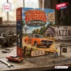 Angled view of The Dukes of Hazzard 47th Anniversary Advent Calendar box on a workbench.