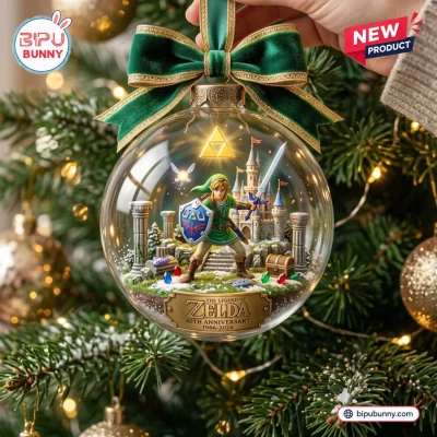 The Legend of Zelda 40th Anniversary Christmas Ornament