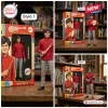 The Monkees 60th Anniversary Collectible Figure set featuring Micky Dolenz, Davy Jones, and Peter Tork in red jackets.