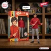 The Monkees 60th Anniversary Collectible Figure of Micky Dolenz featuring a red tunic and grey trousers with display box.