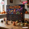 The Powerpuff Girls Halloween Advent Calendar 2026 box with miniature character figurines on a wooden table.