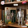 The Wizard of Oz 87th Anniversary Figure Tin Man with silver metallic finish, oil can, and heart clock, in collector box.
