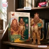 The Wizard of Oz 87th Anniversary Figure of the Cowardly Lion featuring textured fur, a gold medal, and a green crown.