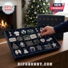 Tottenham Hotspur Christmas Ornament Advent Calendar 2026 with navy blue box featuring miniature club-themed metal decorations.