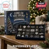 Tottenham Hotspur Christmas Ornament Advent Calendar 2026 featuring 24 team-themed metal ornaments in a navy blue display box.