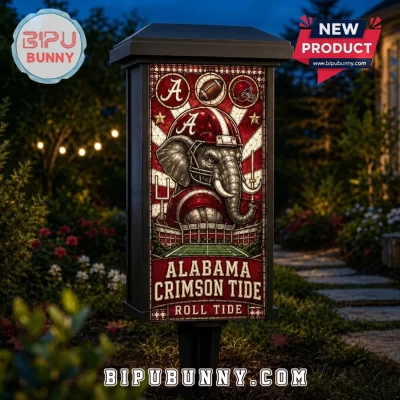 University of Alabama Stained Glass Solar Garden Light