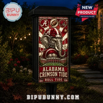 University of Alabama Stained Glass Solar Garden Light
