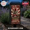 University of Alabama Stained Glass Solar Garden Light featuring an elephant mascot, football imagery, and crimson color scheme.