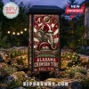 University of Alabama Stained Glass Solar Garden Light featuring an elephant mascot, football icons, and stadium imagery.