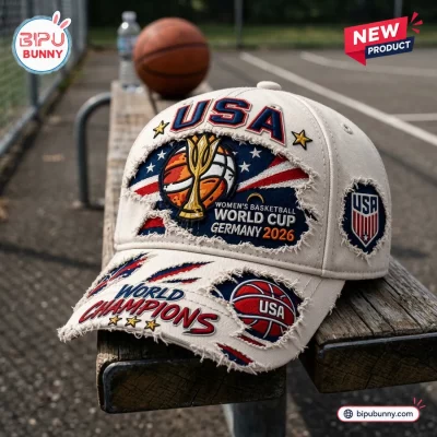 USA Women’s Basketball World Cup 2026 Distressed Baseball Cap