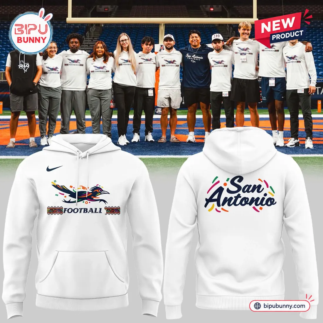UTSA Roadrunners Hispanic Heritage White Hoodie UTSA Roadrunners Hispanic Heritage White Hoodie
