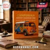 Vintage Campervan 2026 Advent Calendar box featuring a colorful retro van illustration on a bright orange background.