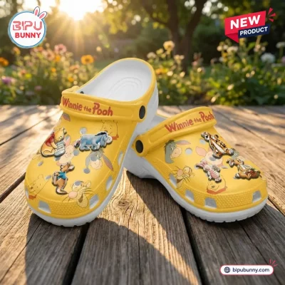 Winnie the Pooh Yellow Clogs With Charms