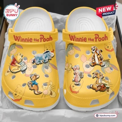 Winnie the Pooh Yellow Clogs With Charms
