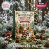 Woodland Forest 24 Ornament Christmas Advent Calendar box featuring illustrations of festive animals in a snowy forest.