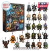 World of Warcraft 2026 Azeroth Battle Chronicles Advent Calendar featuring 24 stylized vinyl character ornaments and box.