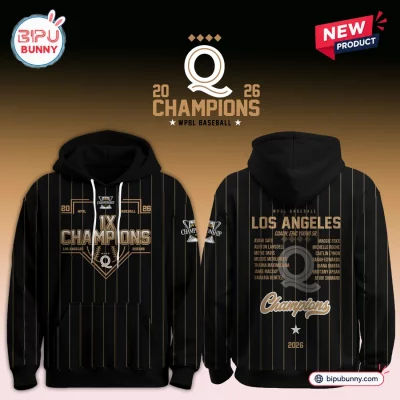 WPBL Los Angeles Queens 2026 Champions Black Hoodie