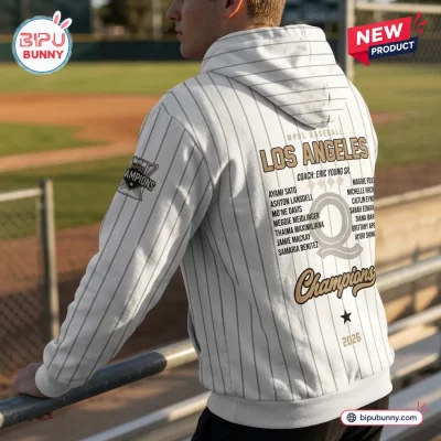 WPBL Los Angeles Queens 2026 Champions White Hoodie