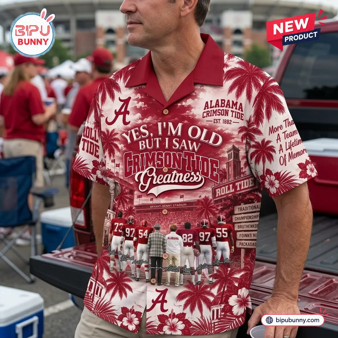 Yes, I’m Old But I Saw Alabama Crimson Tide Greatness Hawaiian Shirt Yes, I’m Old But I Saw Alabama Crimson Tide Greatness Hawaiian Shirt