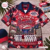 Front view of the Yes, I'm Old But I Saw Atlanta Braves Greatness Hawaiian Shirt with stadium graphics.
