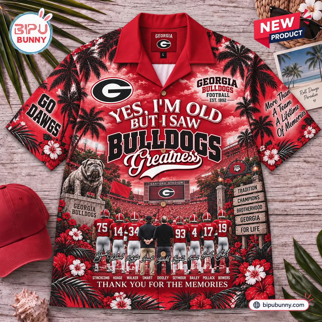 Yes, I’m Old But I Saw Georgia Bulldogs Greatness Hawaiian Shirt Yes, I’m Old But I Saw Georgia Bulldogs Greatness Hawaiian Shirt