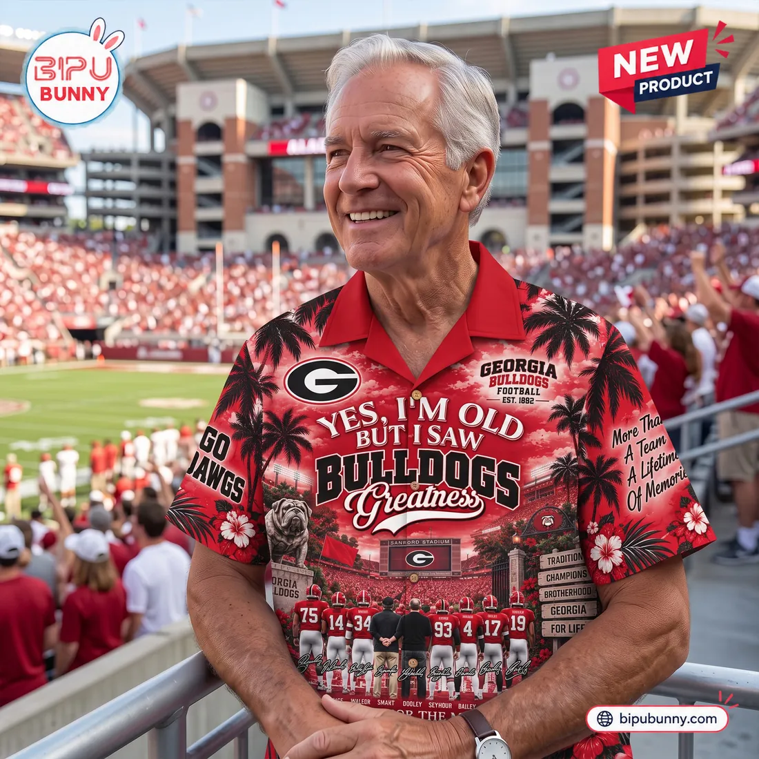Yes, I’m Old But I Saw Georgia Bulldogs Greatness Hawaiian Shirt Yes, I’m Old But I Saw Georgia Bulldogs Greatness Hawaiian Shirt