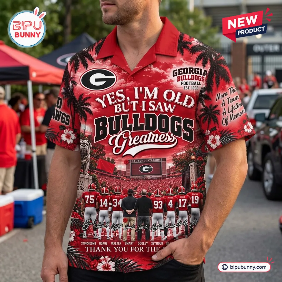 Yes, I’m Old But I Saw Georgia Bulldogs Greatness Hawaiian Shirt Yes, I’m Old But I Saw Georgia Bulldogs Greatness Hawaiian Shirt