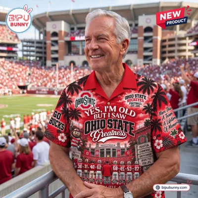 Yes, I’m Old But I Saw Ohio State Buckeyes Greatness Hawaiian Shirt