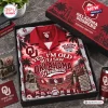 Top-down view of the Yes, I'm Old But I Saw Oklahoma Sooners Greatness Hawaiian Shirt inside a branded gift box.