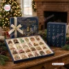 Front view of the 2026 Heritage Christmas Ornament Advent Calendar with open box displaying miniature keepsakes.