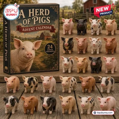 A Herd of Pigs Pig Animal Advent Calendar