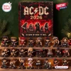 Front view of AC/DC 53rd Anniversary 2026 Advent Calendar with numbered miniature musician figures.
