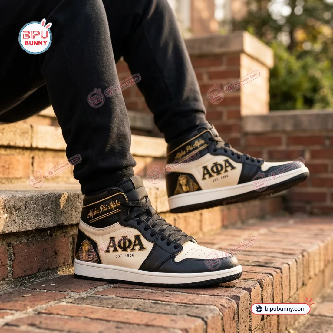 Alpha Phi Alpha Retro High Top Air Jordan 1 Sneakers Alpha Phi Alpha Retro High Top Air Jordan 1 Sneakers