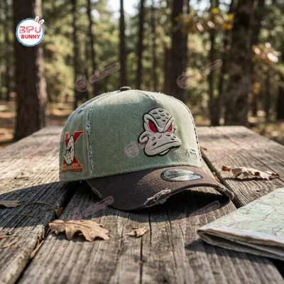 Anaheim Ducks x Jason Voorhees Olive Green Baseball Cap