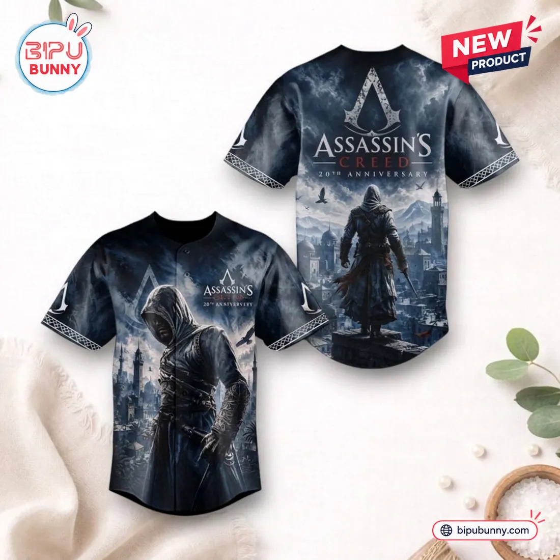 Assassin’s Creed 20th Anniversary Baseball Jersey Assassin’s Creed 20th Anniversary Baseball Jersey