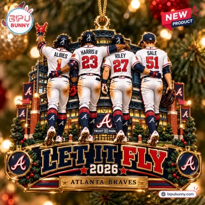 Atlanta Braves Let It Fly 2026 Christmas Ornament