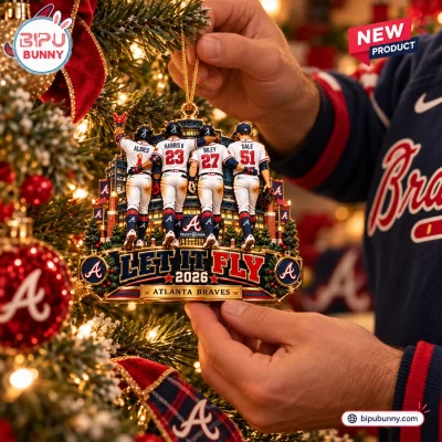 Atlanta Braves Let It Fly 2026 Christmas Ornament