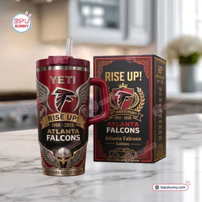 Atlanta Falcons Rise Up 60th Anniversary Tumbler