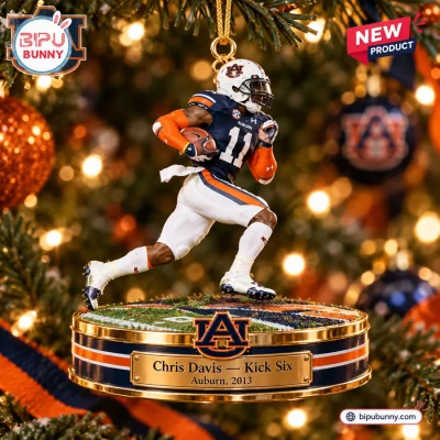 Auburn Tigers Chris Davis Kick Six Christmas Ornament