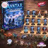 Front view of an Avatar Pandora Mini Figures Advent Calendar box displayed with its collection of 24 small character figurines.