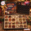 Front view of a Baltimore Orioles Baseball Christmas Advent Calendar with 24 numbered doors and collectible ornaments.