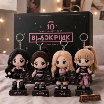 BLACKPINK 10th Anniversary Tour Plush Keychain Set