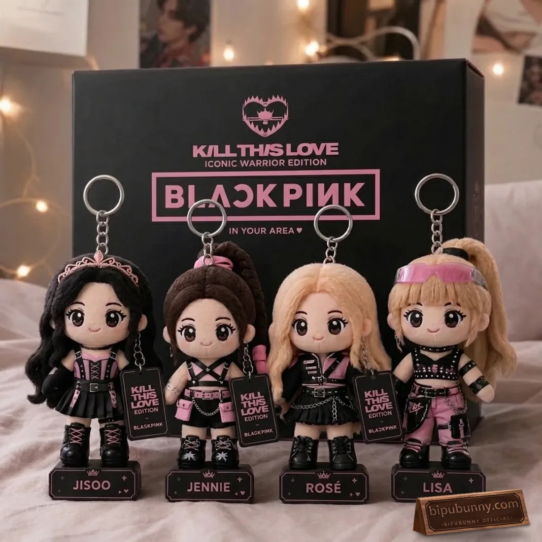 BLACKPINK Kill This Love Iconic Warrior Edition Plush Keychain Set BLACKPINK Kill This Love Iconic Warrior Edition Plush Keychain Set