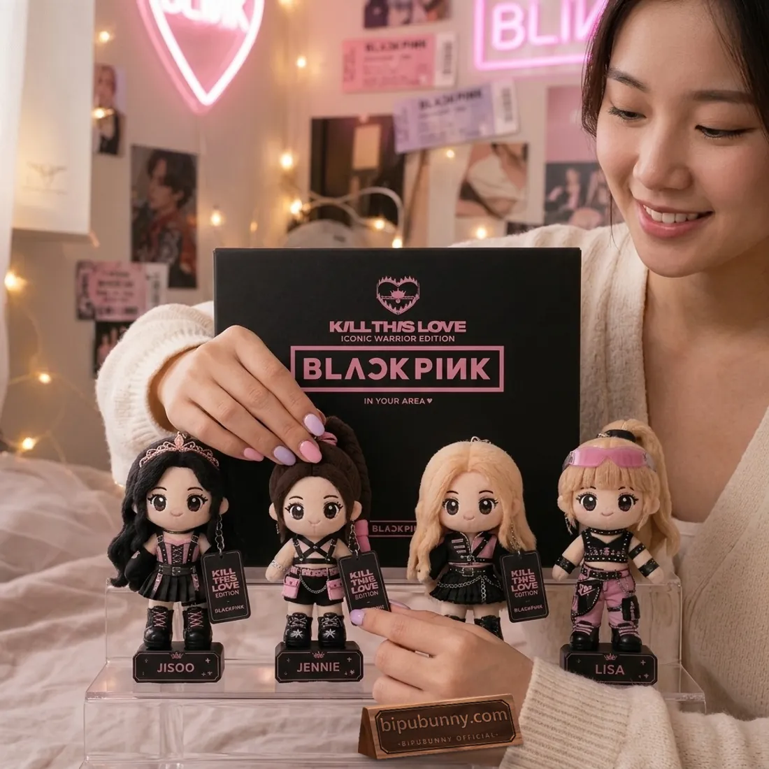 BLACKPINK Kill This Love Iconic Warrior Edition Plush Keychain Set BLACKPINK Kill This Love Iconic Warrior Edition Plush Keychain Set