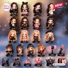 Collection of chibi figures including Jisoo, Jennie, Rosé, Lisa, and accessories in a Blackpink Mini Figures Advent Calendar.