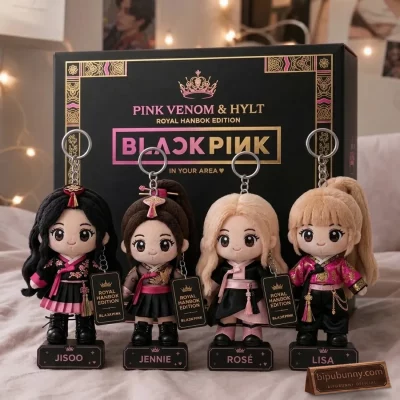 BLACKPINK Pink Venom Royal Hanbok Collector Plush Keychain Set
