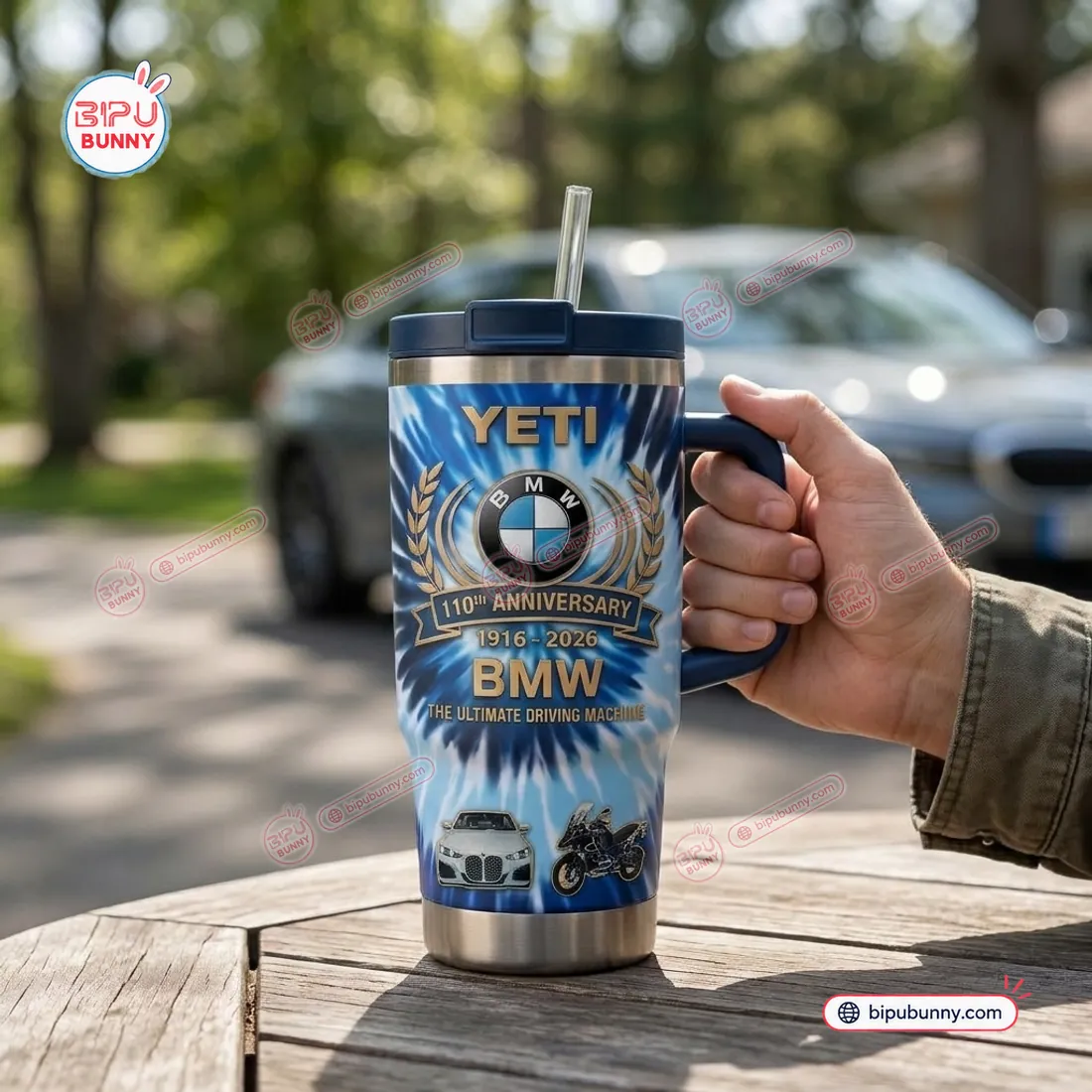 BMW 110th Anniversary 1916-2026 Handle Tumbler BMW 110th Anniversary 1916-2026 Handle Tumbler